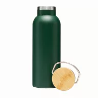   Termos 500 ml, 2401E14487, Everestus, Ø7.2x22.3 cm, Otel, Bambus, Verde