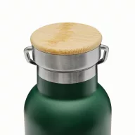  Termos 500 ml, 2401E14487, Everestus, Ø7.2x22.3 cm, Otel, Bambus, Verde