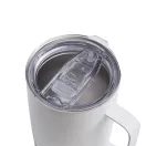 Cana termos, 350 ml, 2509E14307, Everestus, Ø8.5x13 cm, Otel, Pluta, Plastic, Alb