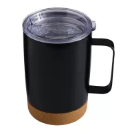   Cana termos, 350 ml, 2509E14308, Everestus, Ø8.5x13 cm, Otel, Pluta, Plastic, Negru