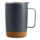 Cana termos, 350 ml, 2509E14309, Everestus, Ø8.5x13 cm, Otel, Pluta, Plastic, Gri
