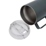   Cana termos, 350 ml, 2509E14309, Everestus, Ø8.5x13 cm, Otel, Pluta, Plastic, Gri