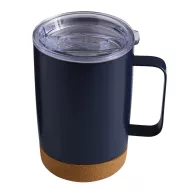   Cana termos, 350 ml, 2509E14310, Everestus, Ø8.5x13 cm, Otel, Pluta, Plastic, Albastru bleumarin