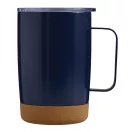 Cana termos, 350 ml, 2509E14310, Everestus, Ø8.5x13 cm, Otel, Pluta, Plastic, Albastru bleumarin