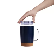   Cana termos, 350 ml, 2509E14310, Everestus, Ø8.5x13 cm, Otel, Pluta, Plastic, Albastru bleumarin