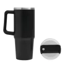 Cana termos 900 ml, 2410E25169, Everestus, ø8.8 x 24 cm, Otel, Negru