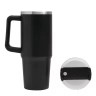   Cana termos 900 ml, 2410E25169, Everestus, ø8.8 x 24 cm, Otel, Negru