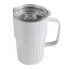 Cana termos, 450 ml, 2509E14312, Everestus, Ø8.7x14 cm, Otel, Plastic, Alb