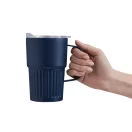 Cana termos, 450 ml, 2509E14313, Everestus, Ø8.7x14 cm, Otel, Plastic, Albastru bleumarin