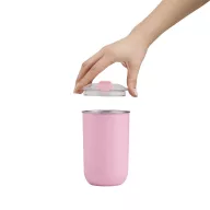   Cana termos, 350 ml, 2509E14305, Everestus, Ø7.7x13 cm, Otel, Plastic, Roz