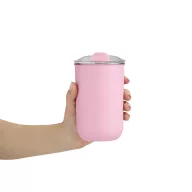   Cana termos, 350 ml, 2509E14305, Everestus, Ø7.7x13 cm, Otel, Plastic, Roz