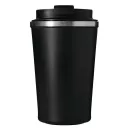 Cana termoizolanta 350 ml, Everestus, 2601E12757, Ø9x14.8 cm, Otel, Plastic, Negru