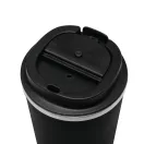 Cana termoizolanta 350 ml, Everestus, 2601E12757, Ø9x14.8 cm, Otel, Plastic, Negru