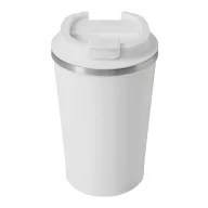   Cana termoizolanta 350 ml, Everestus, 2601E12758, Ø9x14.8 cm, Otel, Plastic, Alb