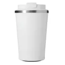 Cana termoizolanta 350 ml, Everestus, 2601E12758, Ø9x14.8 cm, Otel, Plastic, Alb
