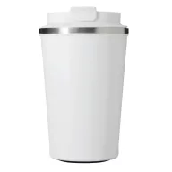   Cana termoizolanta 350 ml, Everestus, 2601E12758, Ø9x14.8 cm, Otel, Plastic, Alb