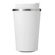   Cana termoizolanta 350 ml, Everestus, 2601E12758, Ø9x14.8 cm, Otel, Plastic, Alb