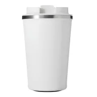   Cana termoizolanta 350 ml, Everestus, 2601E12758, Ø9x14.8 cm, Otel, Plastic, Alb