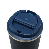   Cana termoizolanta 350 ml, Everestus, 2601E12759, Ø9x14.8 cm, Otel, Plastic, Albastru bleumarin
