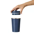 Cana termoizolanta 350 ml, Everestus, 2601E12759, Ø9x14.8 cm, Otel, Plastic, Albastru bleumarin