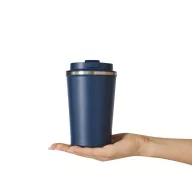   Cana termoizolanta 350 ml, Everestus, 2601E12759, Ø9x14.8 cm, Otel, Plastic, Albastru bleumarin