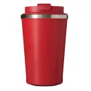 Cana termoizolanta 350 ml, Everestus, 2601E12762, Ø9x14.8 cm, Otel, Plastic, Rosu