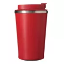 Cana termoizolanta 350 ml, Everestus, 2601E12762, Ø9x14.8 cm, Otel, Plastic, Rosu