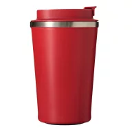   Cana termoizolanta 350 ml, Everestus, 2601E12762, Ø9x14.8 cm, Otel, Plastic, Rosu