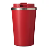   Cana termoizolanta 350 ml, Everestus, 2601E12762, Ø9x14.8 cm, Otel, Plastic, Rosu
