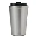 Cana termoizolanta 350 ml, Everestus, 2601E12763, Ø9x14.8 cm, Otel, Plastic, Argintiu