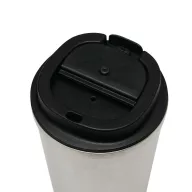   Cana termoizolanta 350 ml, Everestus, 2601E12763, Ø9x14.8 cm, Otel, Plastic, Argintiu