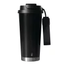 Sticla termoizolanta 500 ml, Everestus, 2601E12748, Ø9.2x19.5 cm, Otel, Plastic, Negru