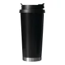 Sticla termoizolanta 500 ml, Everestus, 2601E12748, Ø9.2x19.5 cm, Otel, Plastic, Negru