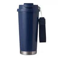   Sticla termoizolanta 500 ml, Everestus, 2601E12750, Ø9.2x19.5 cm, Otel, Plastic, Albastru bleumarin