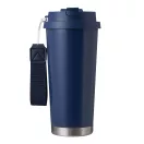 Sticla termoizolanta 500 ml, Everestus, 2601E12750, Ø9.2x19.5 cm, Otel, Plastic, Albastru bleumarin
