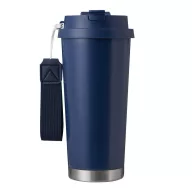   Sticla termoizolanta 500 ml, Everestus, 2601E12750, Ø9.2x19.5 cm, Otel, Plastic, Albastru bleumarin
