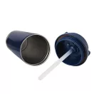 Sticla termoizolanta 500 ml, Everestus, 2601E12750, Ø9.2x19.5 cm, Otel, Plastic, Albastru bleumarin