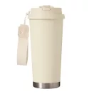 Sticla termoizolanta 500 ml, Everestus, 2601E12751, Ø9.2x19.5 cm, Otel, Plastic, Bej