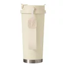 Sticla termoizolanta 500 ml, Everestus, 2601E12751, Ø9.2x19.5 cm, Otel, Plastic, Bej