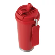  Sticla termoizolanta 500 ml, Everestus, 2601E12752, Ø9.2x19.5 cm, Otel, Plastic, Rosu