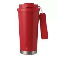  Sticla termoizolanta 500 ml, Everestus, 2601E12752, Ø9.2x19.5 cm, Otel, Plastic, Rosu