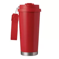   Sticla termoizolanta 500 ml, Everestus, 2601E12752, Ø9.2x19.5 cm, Otel, Plastic, Rosu