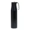 Sticla de apa, Everestus, 2610E18435, 700 ml, Ø6.6x26 cm, Otel, Plastic, Negru
