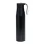 Sticla de apa, Everestus, 2610E18435, 700 ml, Ø6.6x26 cm, Otel, Plastic, Negru
