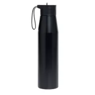   Sticla de apa, Everestus, 2610E18435, 700 ml, Ø6.6x26 cm, Otel, Plastic, Negru