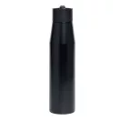 Sticla de apa, Everestus, 2610E18435, 700 ml, Ø6.6x26 cm, Otel, Plastic, Negru