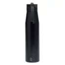 Sticla de apa, Everestus, 2610E18435, 700 ml, Ø6.6x26 cm, Otel, Plastic, Negru