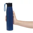 Sticla de apa, Everestus, 2610E18436, 700 ml, Ø6.6x26 cm, Otel, Plastic, Albastru