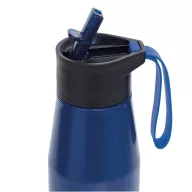   Sticla de apa, Everestus, 2610E18436, 700 ml, Ø6.6x26 cm, Otel, Plastic, Albastru