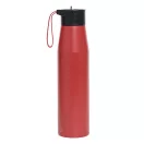 Sticla de apa, Everestus, 2610E18437, 700 ml, Ø6.6x26 cm, Otel, Plastic, Rosu